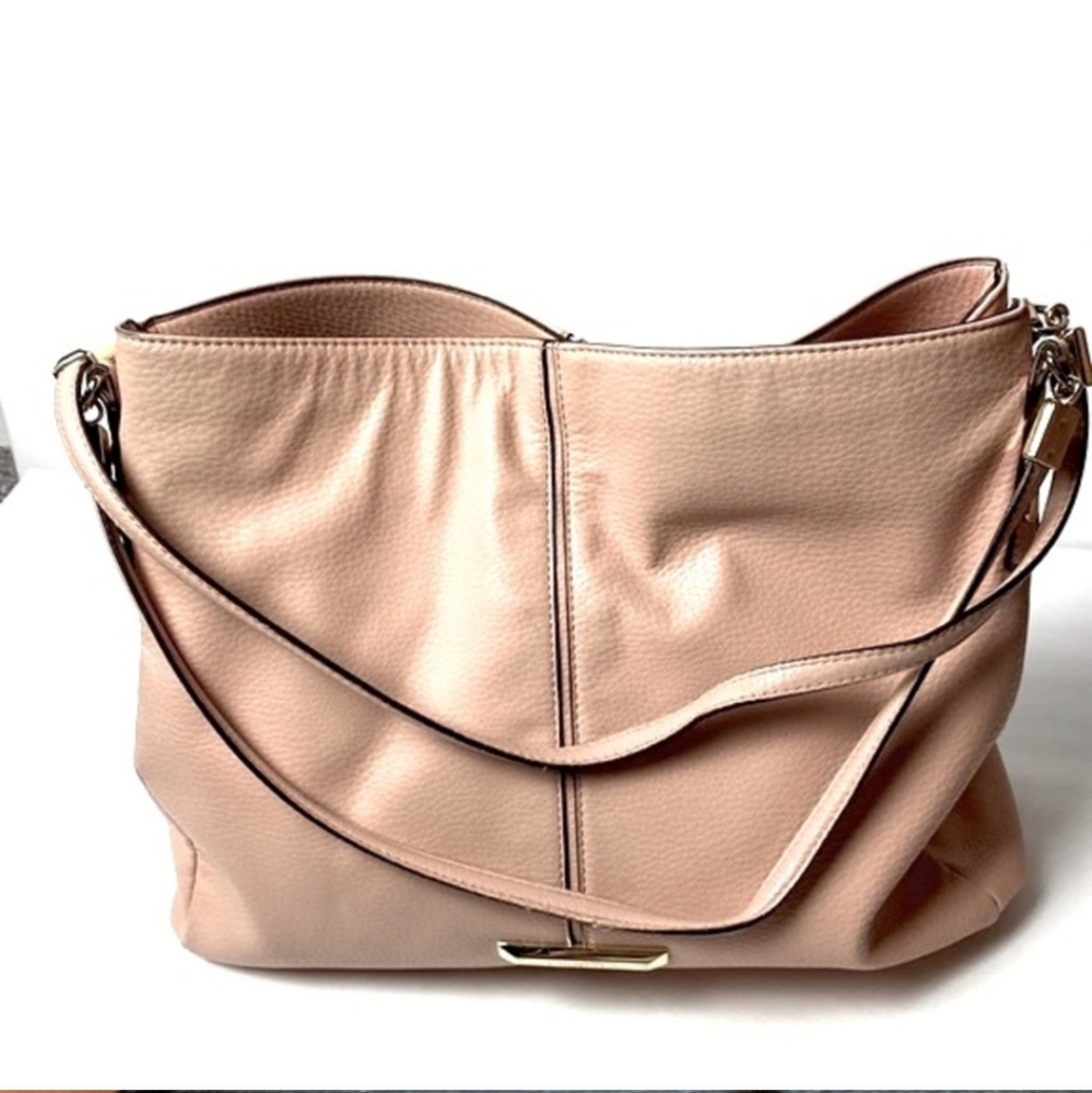 ANNE KLEIN Bags Pink EUC Satchel Handbag Polka Dot Womens Large Bag - Picture 6 of 15